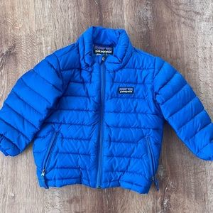 Patagonia baby toddler blue light down puff jacket 12M